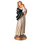 Estatua 30 cm Virgen con Niño descansando resina coloreada s1