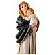 Estatua 30 cm Virgen con Niño descansando resina coloreada s2