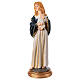 Estatua 30 cm Virgen con Niño descansando resina coloreada s3