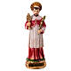 Saint Raymond statuette 12 cm résine peinte main palmier martyre ostensoir s1