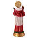 Saint Raymond statuette 12 cm résine peinte main palmier martyre ostensoir s4