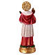 San Raimondo statuina 12 cm resina dipinta a mano palma martirio ostensorio s4