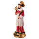 Święty Rajmund figurka 12 cm, żywica malowana, palma męczeńska i monstrancja s2