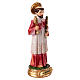 Święty Rajmund figurka 12 cm, żywica malowana, palma męczeńska i monstrancja s3