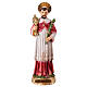 St Raymond, handpainted resin statue, golden base, 8 in s1