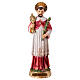 Saint Raymond figurine 20 cm hand painted in resin with golden base s1