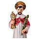 Saint Raymond figurine 20 cm hand painted in resin with golden base s2
