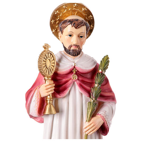 St Raymond statue, handpainted resin, 12 in 2