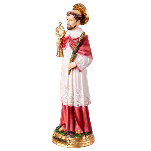 St Raymond statue, handpainted resin, 12 in 3