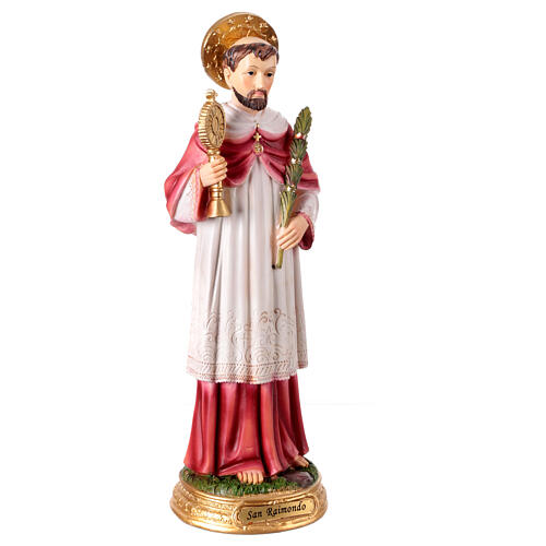 San Raimondo 30 cm statuina resina colorata a mano  4