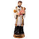 Statuina San Gaetano 20 cm resina colorata dipinta a mano s1