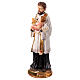 Statuina San Gaetano 20 cm resina colorata dipinta a mano s3