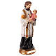 Statuina San Gaetano 20 cm resina colorata dipinta a mano s4