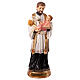 St. Cajetan statue 20 cm hand-painted colored resin s1