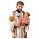 St. Cajetan statue 20 cm hand-painted colored resin s2