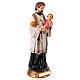 St. Cajetan statue 20 cm hand-painted colored resin s4