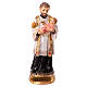 St Cajetan and Child statue 12 cm hand-painted colored resin s1
