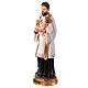 Statue of St Cajetan with the Infant Jesus, 12 in, handpainted resin s3