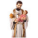 Estatua San Cayetano con Niño Jesús 30 cm resina pintada a mano s2