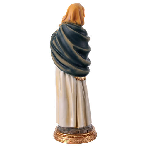 Estatua Virgen de pie con Niño durmiendo en brazos 40 cm resina 5