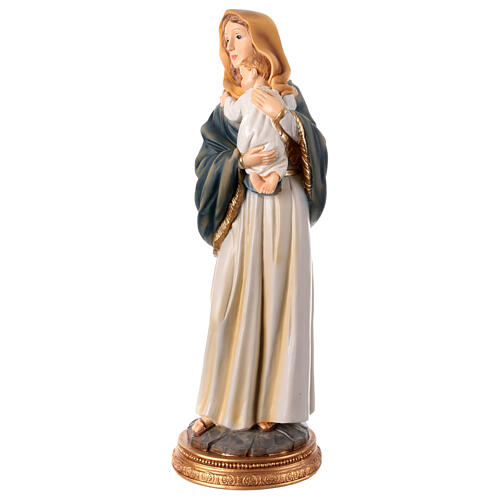 Statue of Mary standing with sleeping child in her arms 40 cm resin 3