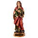 St Agatha with pincers and martyr's palm, resin statue with golden base, 5 in s1