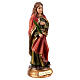 St Agatha with pincers and martyr's palm, resin statue with golden base, 5 in s3