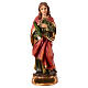 Figura Santa Águeda 12 cm resina base dourada alicates palma martírio s1