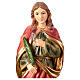 Statue of St Agatha Martyr 20 cm colored resin with pincer palm s2