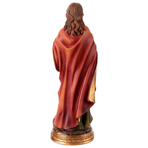 Estatua 30 cm Santa Ágata mártir resina coloreada palma martirio tenazas 5
