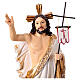 Cristo Risorto statuina resina presepe pasquale 20 cm dipinta a mano  s2