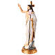 Cristo Risorto statuina resina presepe pasquale 20 cm dipinta a mano  s3