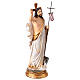 Cristo Risorto statuina resina presepe pasquale 20 cm dipinta a mano  s4