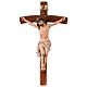 Christ crucifié crèche pascale 20 cm résine peinte main s1