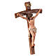 Christ sur la croix résine crèche pascale 12 cm peinte main s3