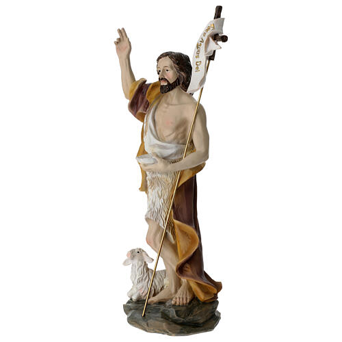 St. John the Baptist, painted resin, 8 in 3