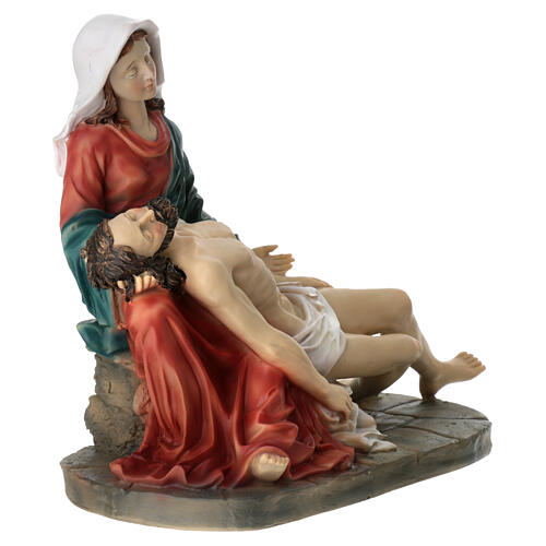 Statue Pietà en résine 20 cm 5