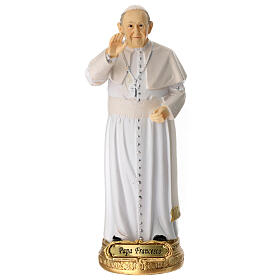 Statua Papa Francesco in resina 14 cm