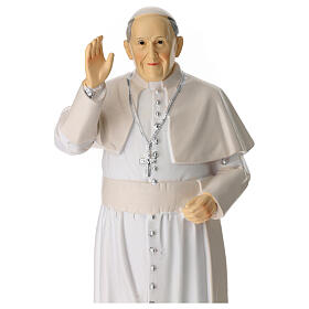 Estatua Papa Francisco resina pintada 20 cm