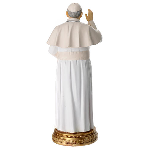 Estatua Papa Francisco resina pintada 20 cm 5