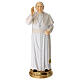 Statue Pape François résine colorée 30 cm s1