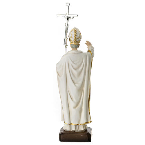 Estatua San Juan Pablo II resina 12 cm 4