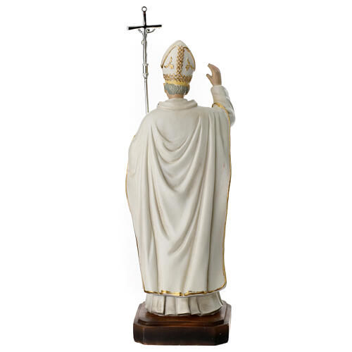 Saint John Paul II statue in colored resin 20 cm 5