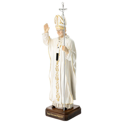 Statue of Pope John Paul II, 12 in, painted resin 4