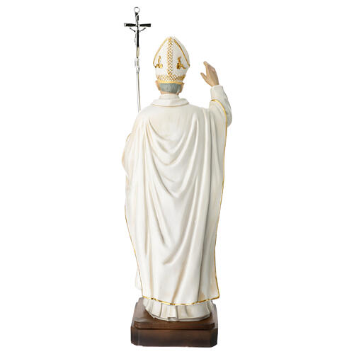 Estátua Papa João Paulo II 30 cm resina pintada 6