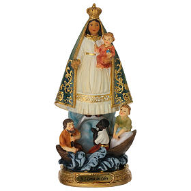 Virgen de la Caridad del Cobre estatua resina 20 cm pintada