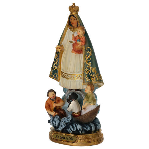 Virgen de la Caridad del Cobre estatua resina 20 cm pintada 3