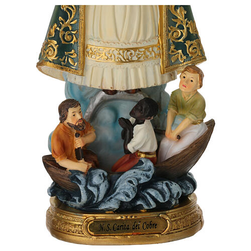 Virgen de la Caridad del Cobre estatua resina 20 cm pintada 4