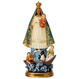 Estatua Virgen de la Caridad del Cobre resina pintada 40 cm