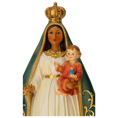 Estatua Virgen de la Caridad del Cobre resina pintada 40 cm 2